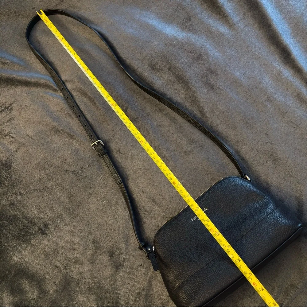 Kate Spade Black Pebbled Leather Crossbody Bag